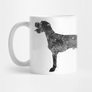 German wirehaired pointer dog black and white Mug